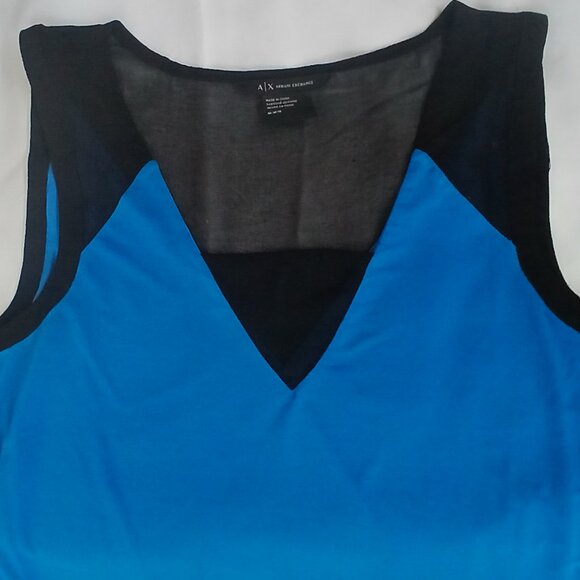 Sleeveless Dress Armani Exchange with Lining Washable Size Medium - Picture 10 of 16